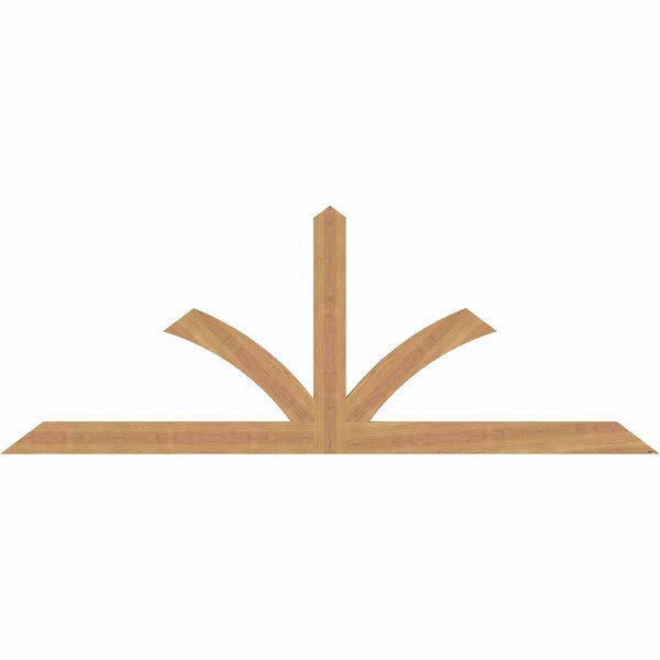 Ekena Millwork Richland Smooth Timber Gable Bracket, Western Red Cedar, 72"W x 27"H x 1 1/2"D x 3 1/2"F, 9/12 Pitch GBW072X27X0204RIC00SWR - main
